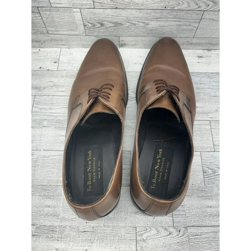 To Boot New York Adam‎ Derrick Oxford Dress Shoes Brown Leather Size 10M